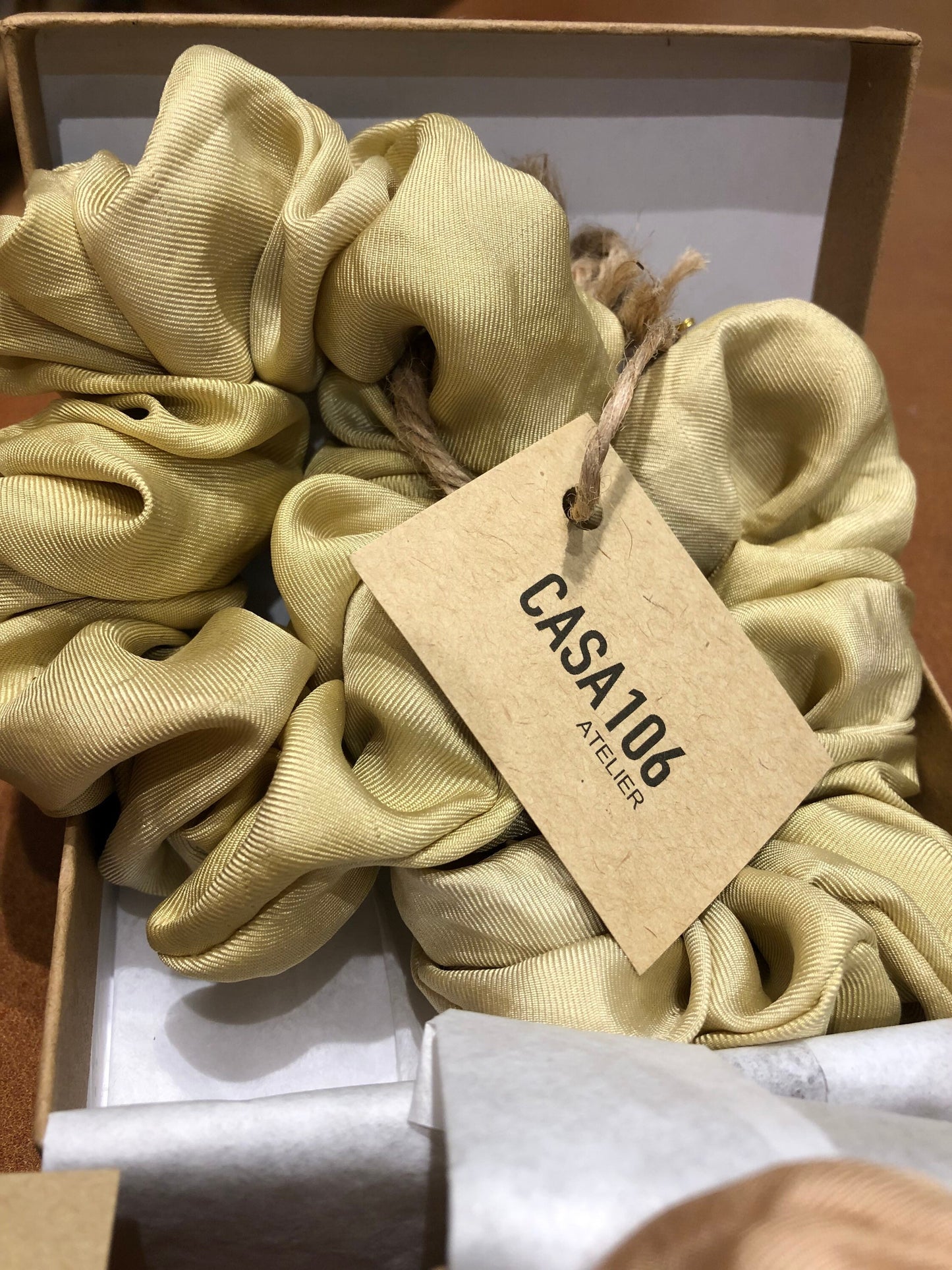 Silk Scrunchie Set Plant Dyed
