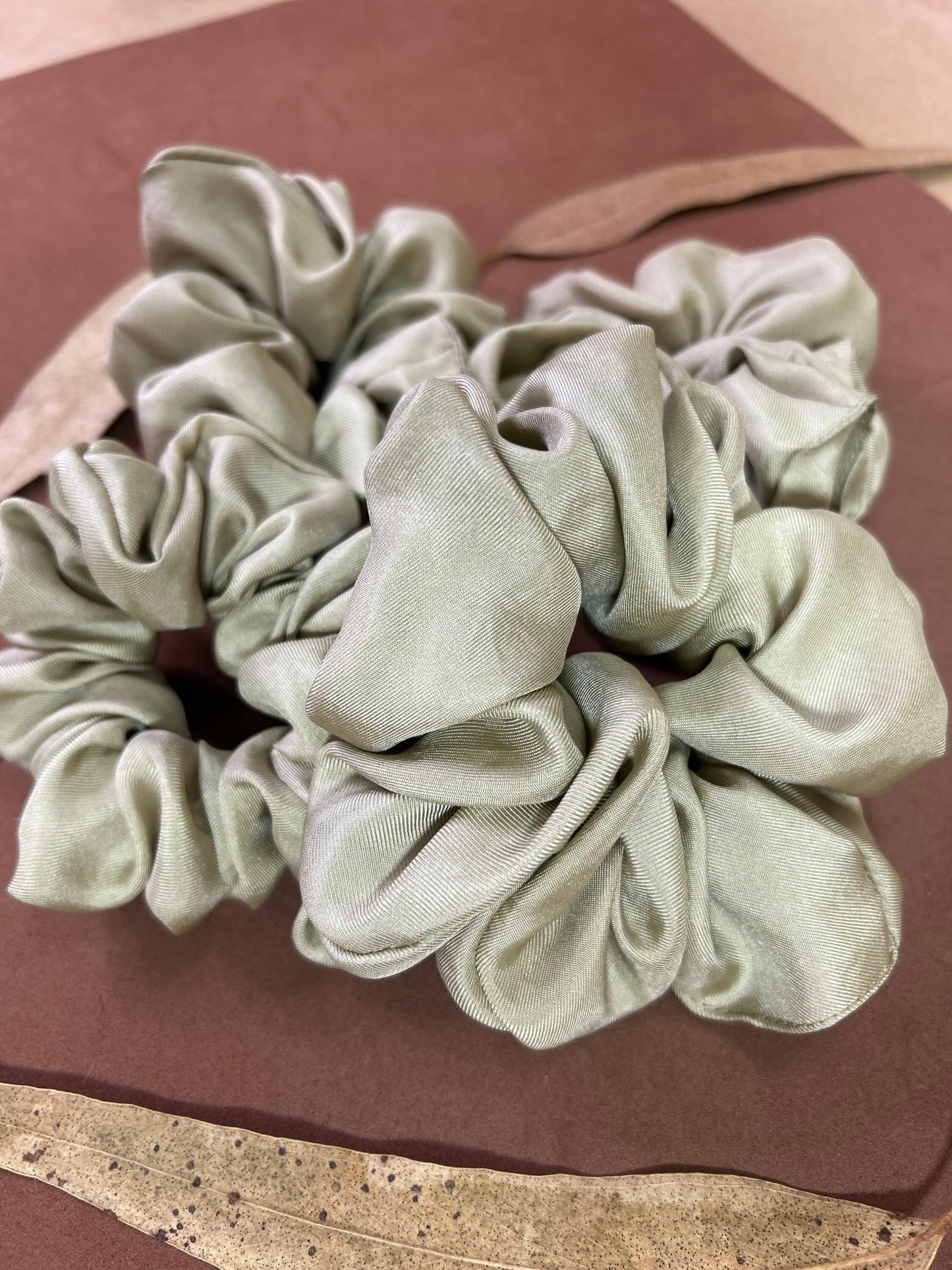 Silk Scrunchie Set Plant Dyed
