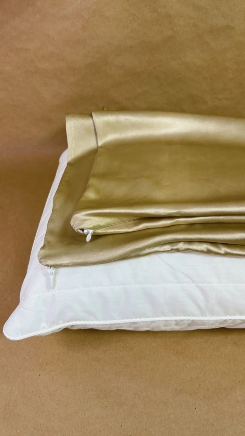 Silk Pillowcase Oliva Pomegranate and Boldo