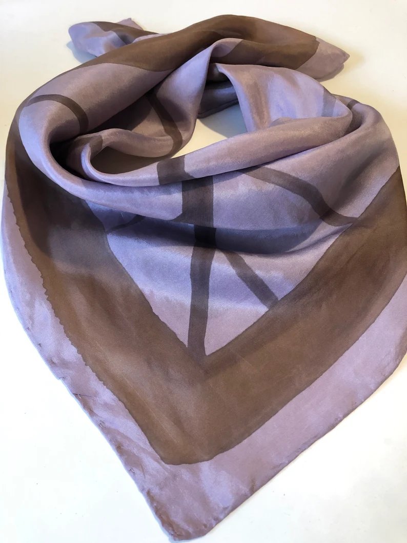Custom Silk Bandana Magenta Roots Soul