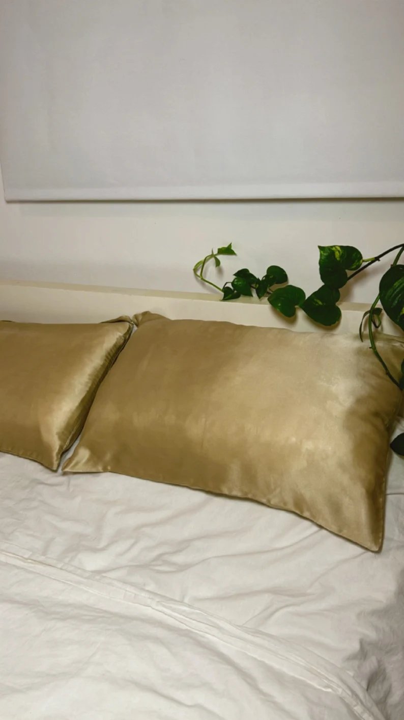 Silk Pillowcase Oliva Pomegranate and Boldo