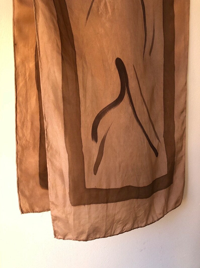 Silk Scarf Four Elements Fire Mangaba and Catuaba