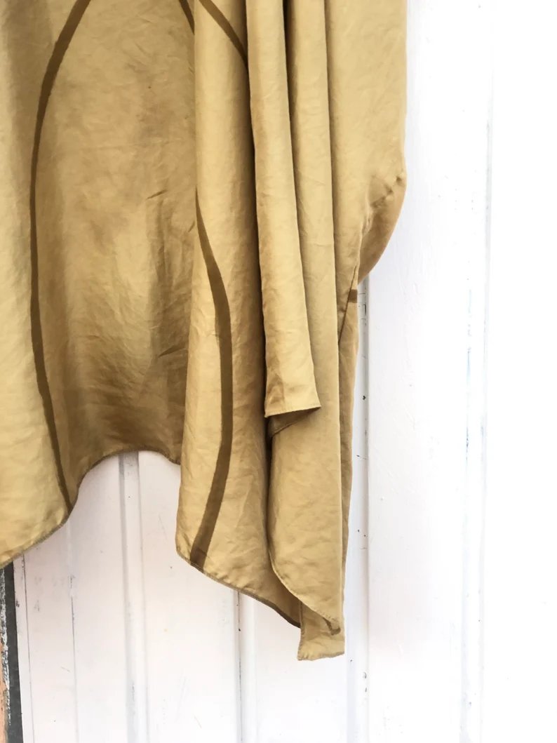 Custom Silk Kimono Heart Chakra Green