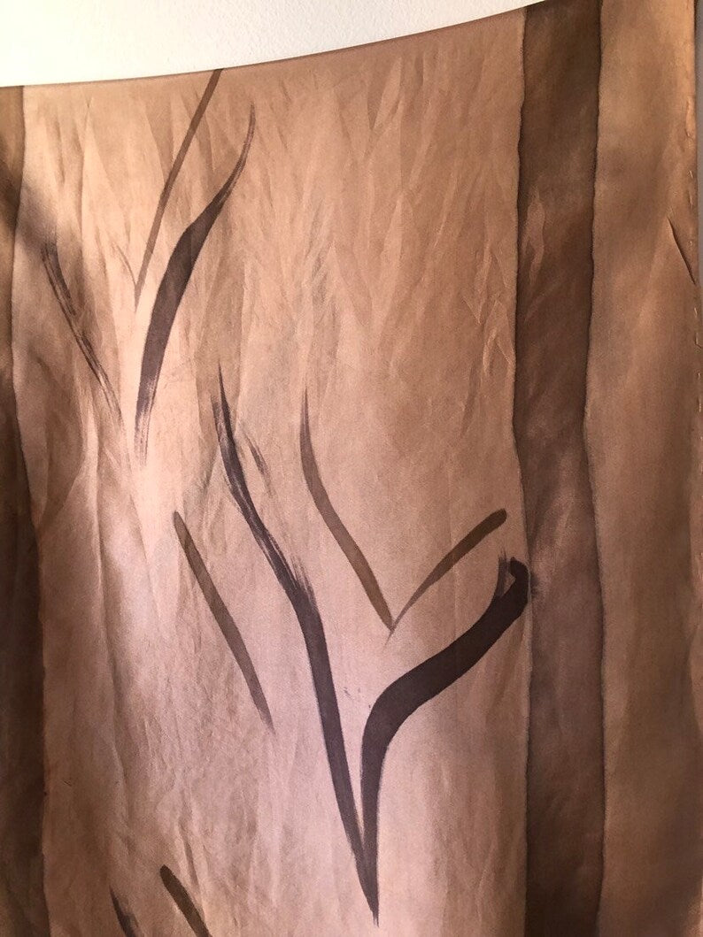 Silk Scarf Four Elements Fire Mangaba and Catuaba