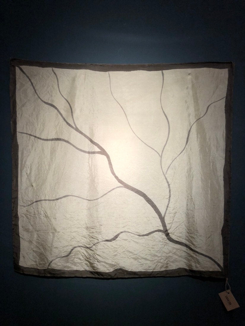 Roots Pomegranate Small Silk Scarf