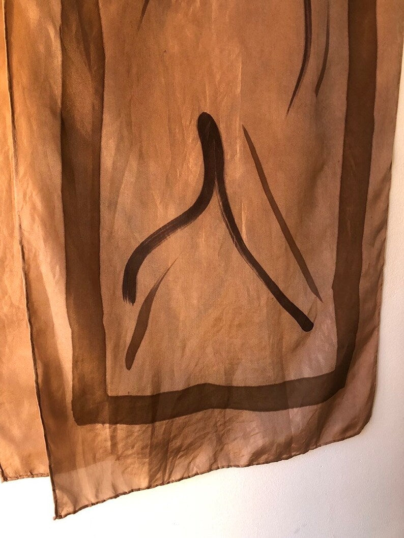 Silk Scarf Four Elements Fire Mangaba and Catuaba