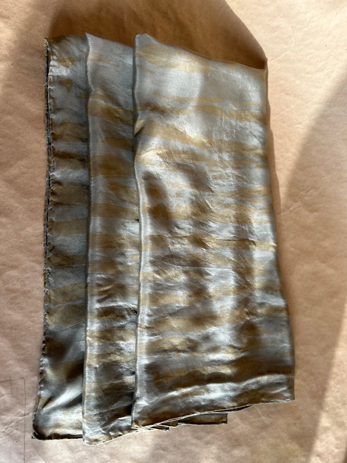 Silk Scarf Light Gold Roots