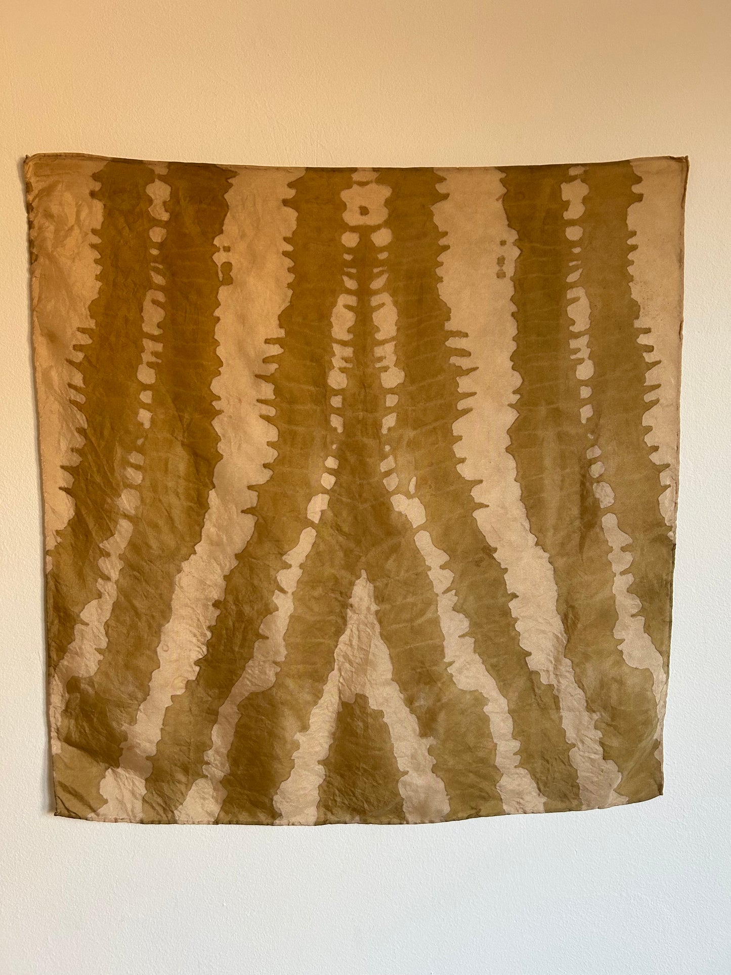 Silk Scarf mangaba and aluminium