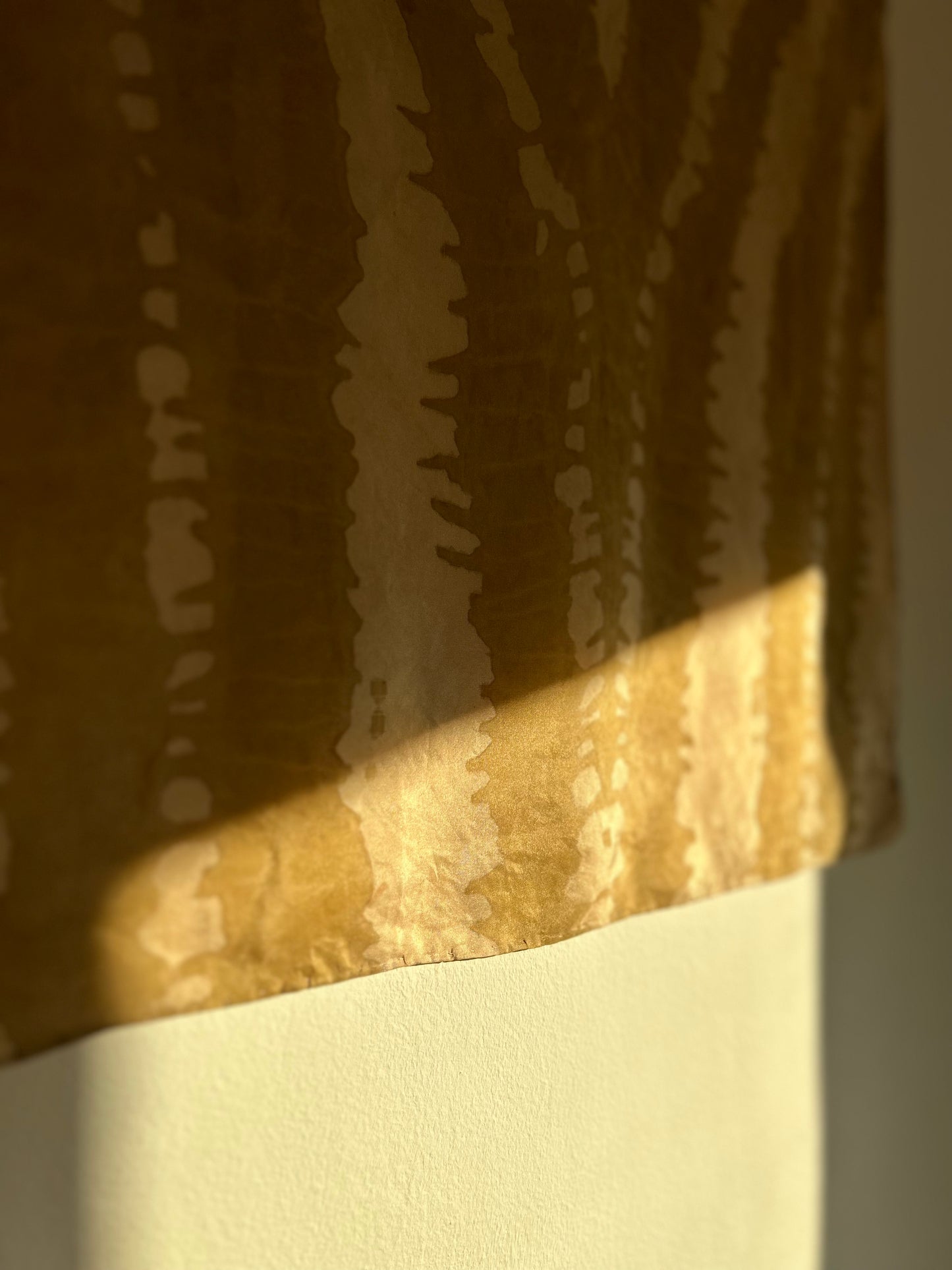 Silk Scarf mangaba and aluminium