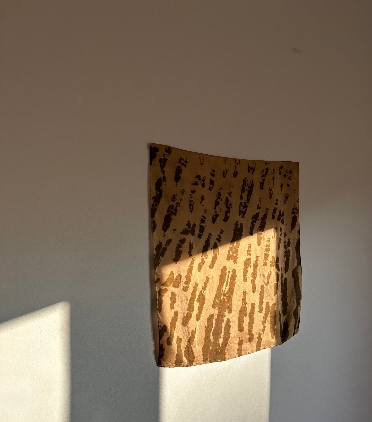 Silk Scarf Onion skin and gold
