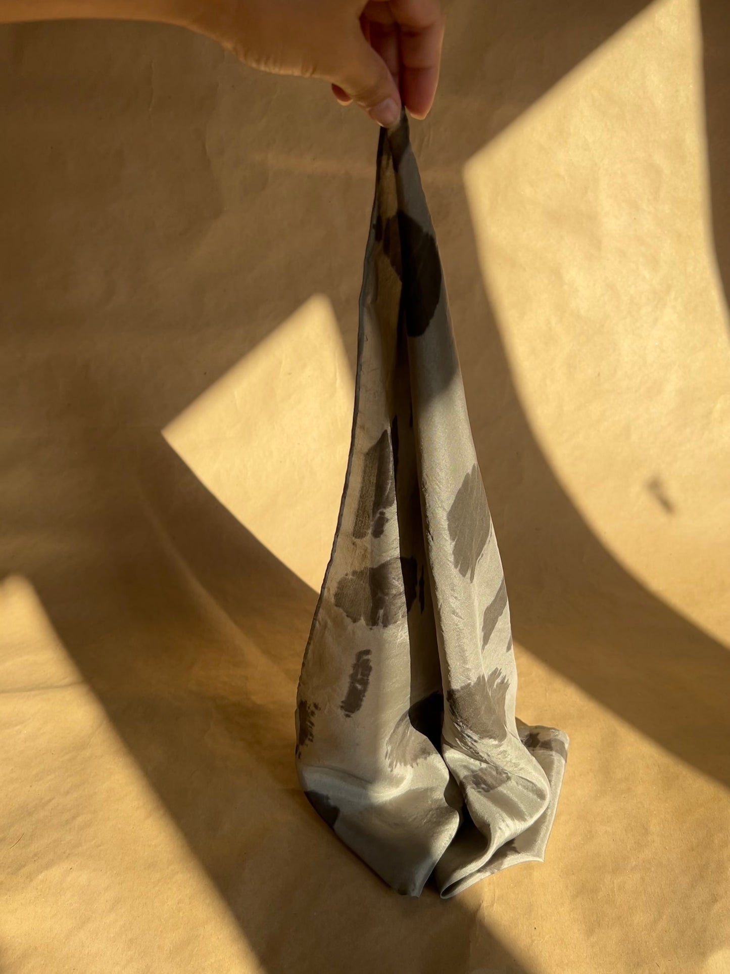 Silk Scarf Eucaliptos and iron