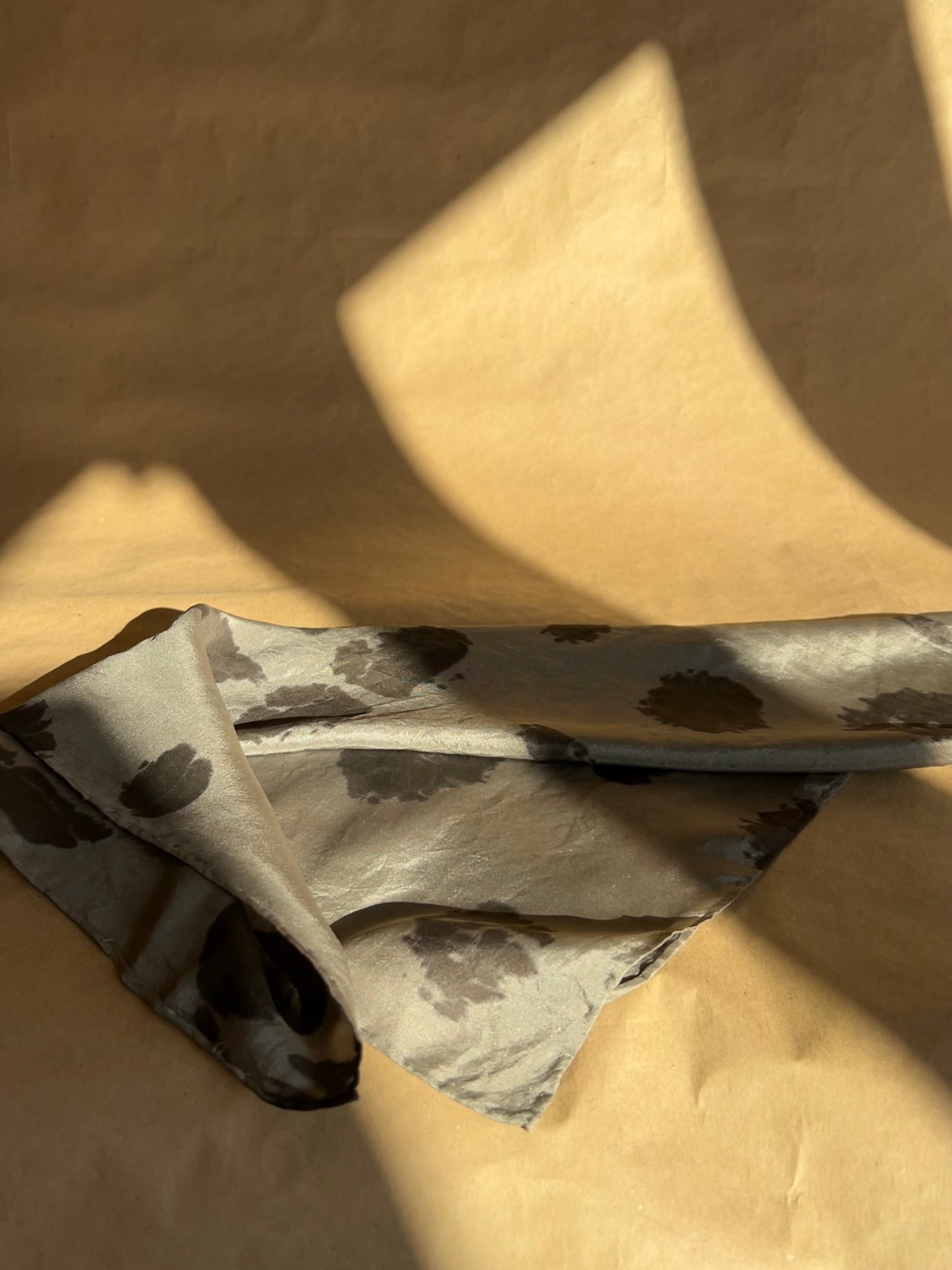 Silk Scarf Eucaliptos and iron