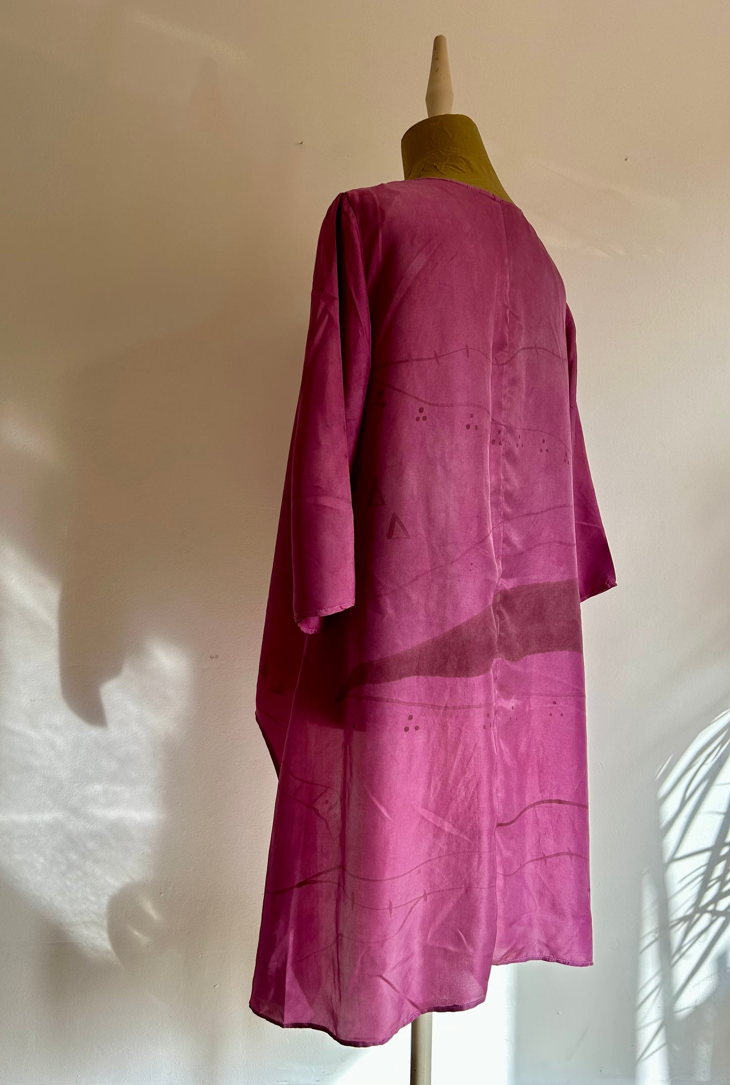 Silk Blouse Magenta Path