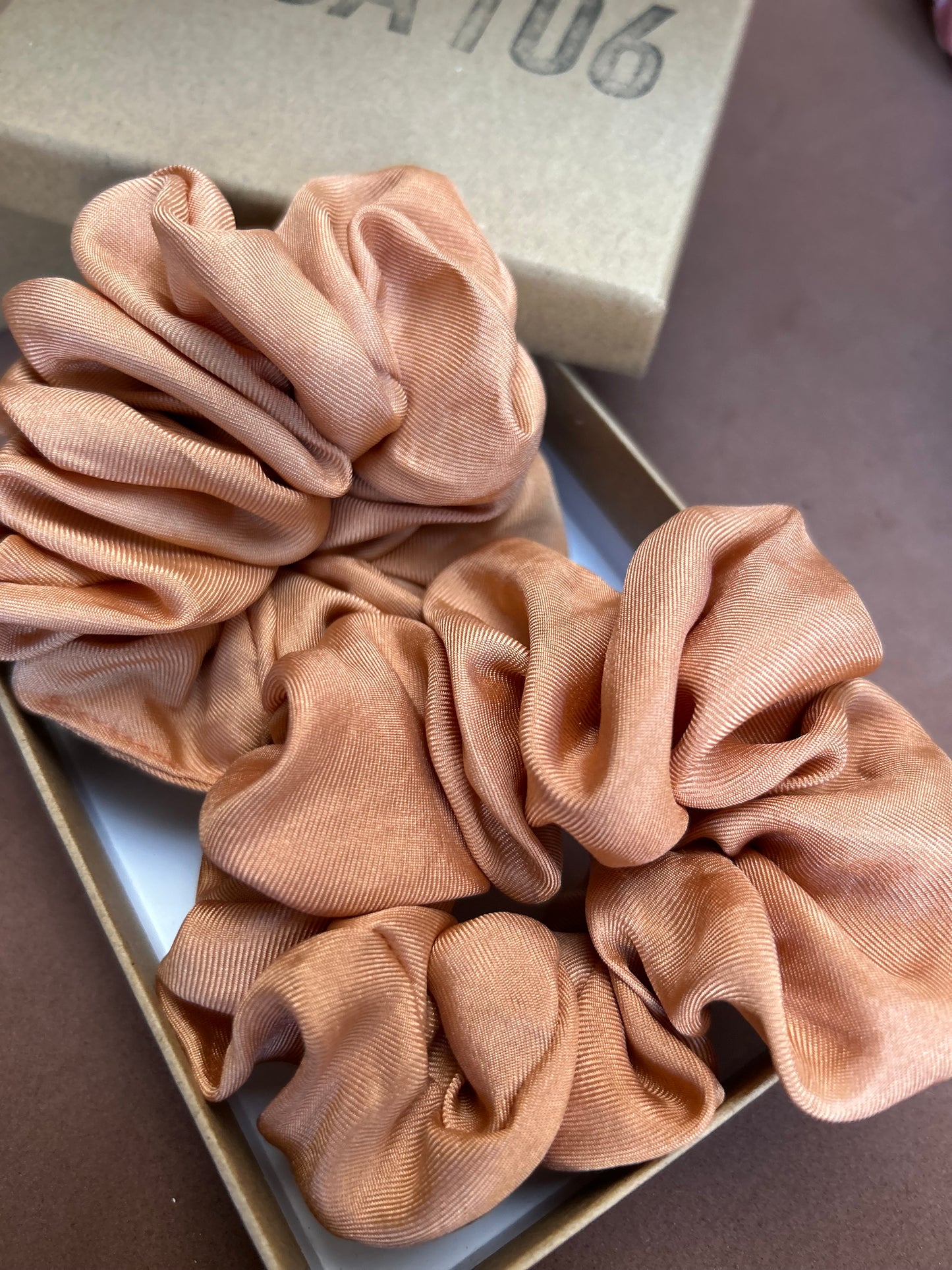 Silk Scrunchie Set Plant Dyed