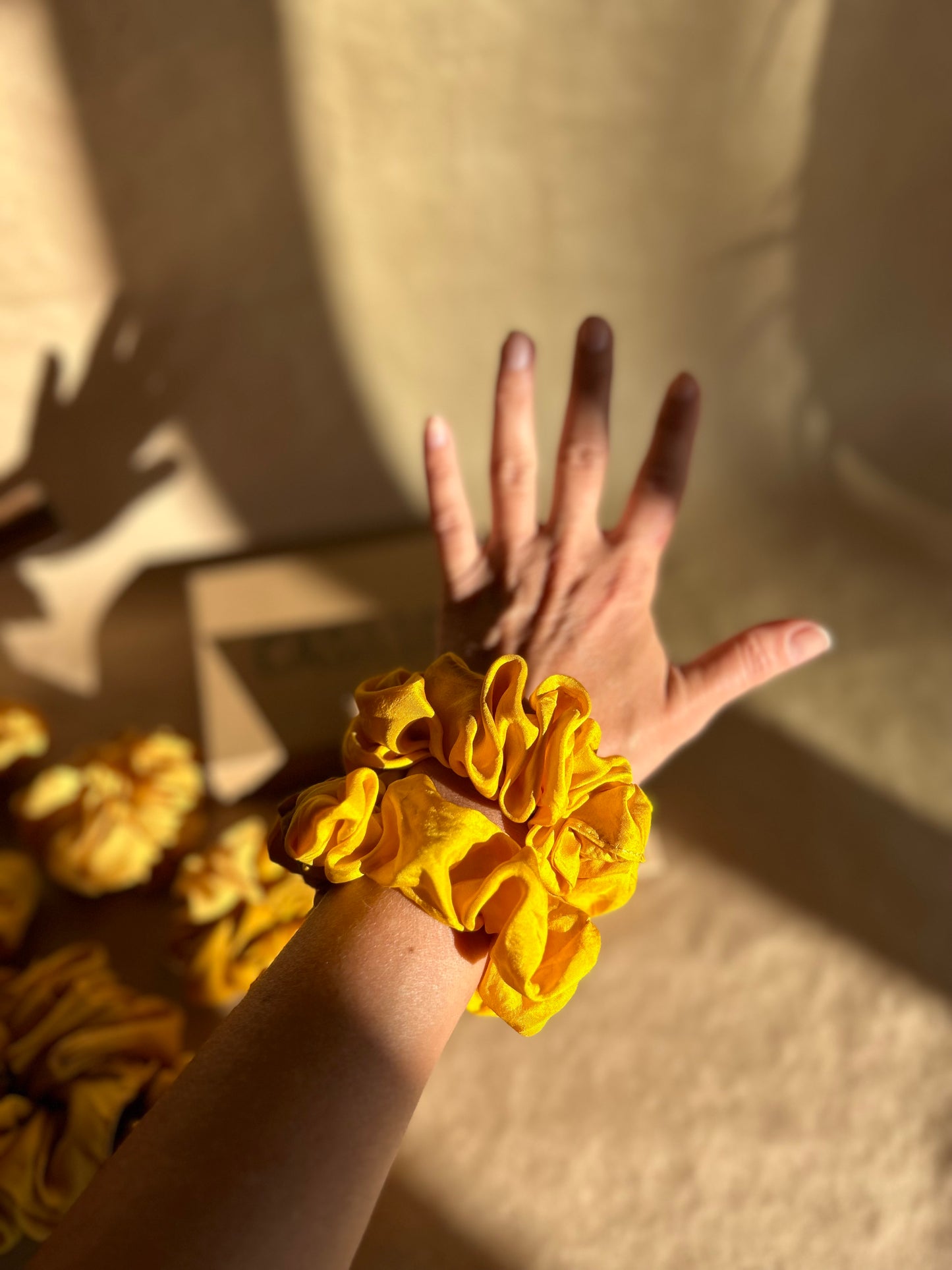 Silk Scrunchie Set Plant Dyed