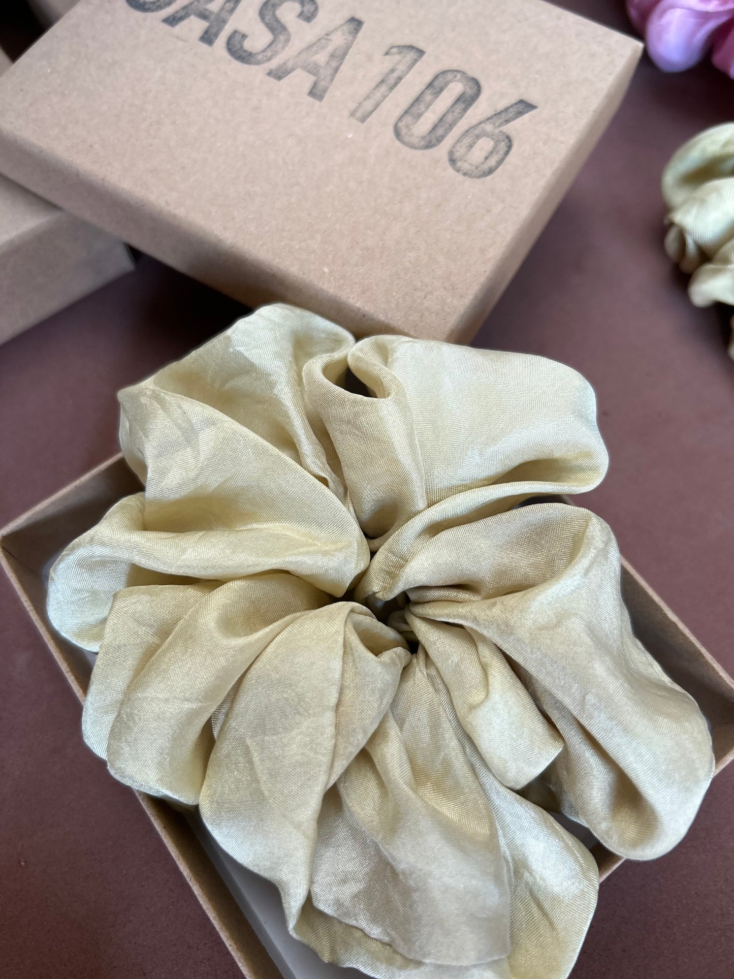 Silk Scrunchie Set Plant Dyed