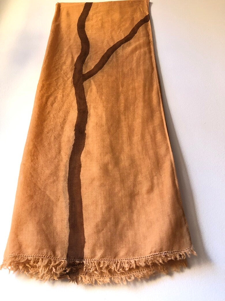 Custom Roots Wool and Silk Scarf