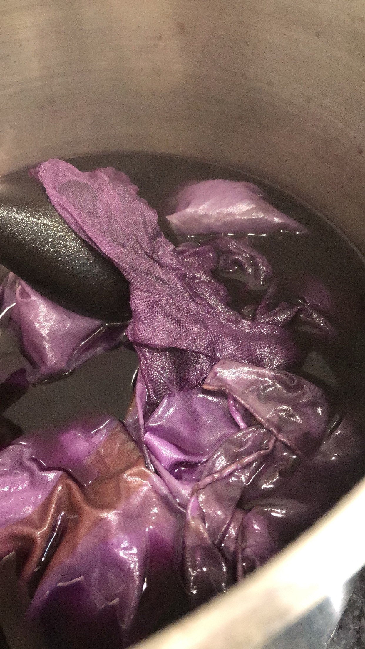 Custom Silk Echarpe Light and Grape Roots