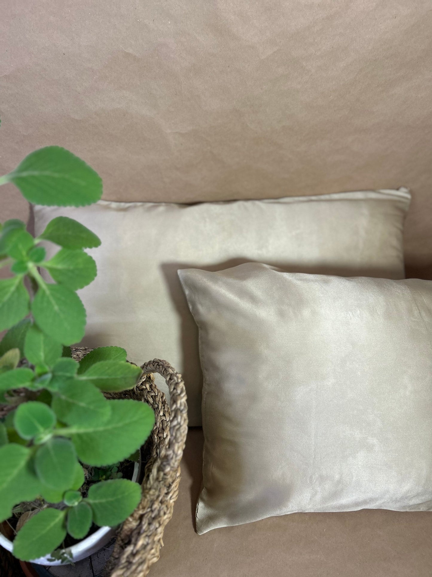 Silk Pillowcase Oliva Pomegranate and Boldo