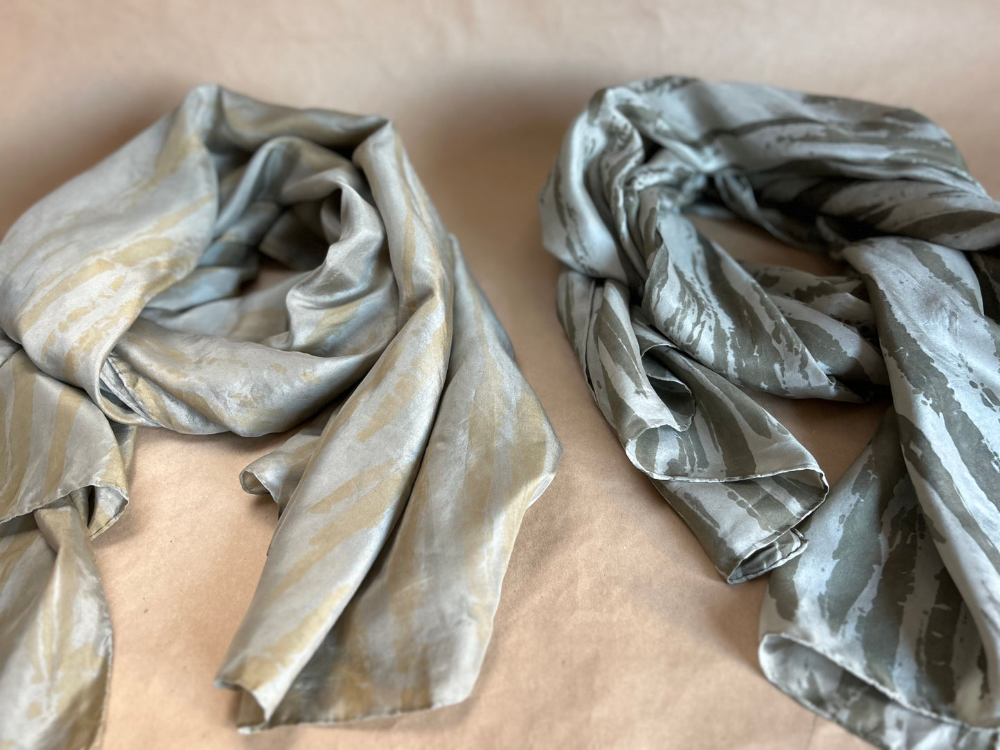 Silk Scarf Light Gold Roots